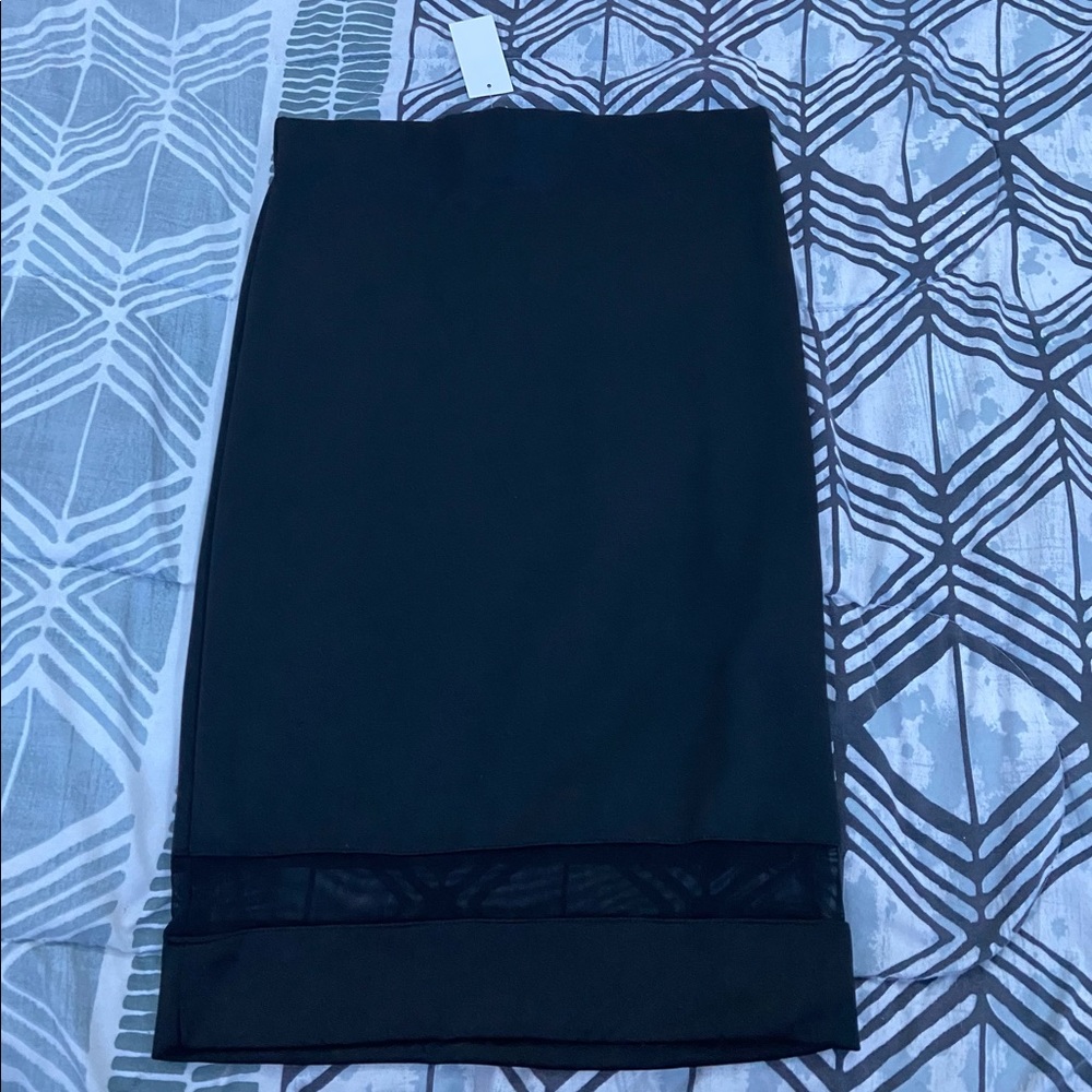Black pencil skirt